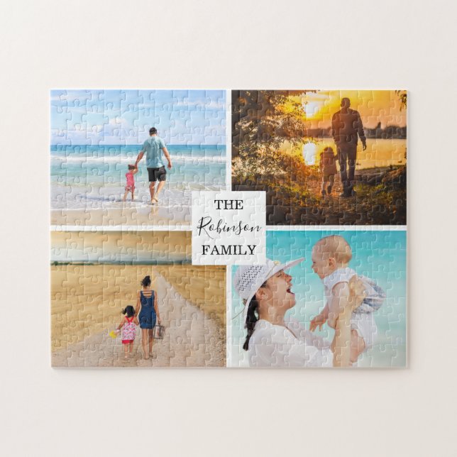Puzzle Collage de photos de famille moderne (Horizontal)