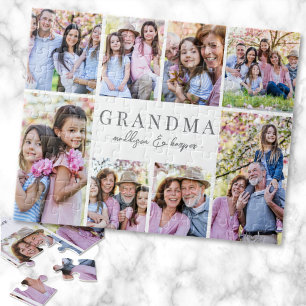 Puzzle Collage de photos de grand-mère simple