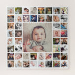 Puzzle Collage de photos personnalisées<br><div class="desc">Créez vos propres souvenirs de famille personnalisés photo collage puzzle avec vos images personnalisées. Fait un grand cadeau unique pour la famille et les amis.</div>