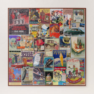 Puzzle COLLAGE DE PUBLICITÉ vintage, EMBALLÉ !