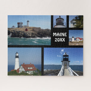 Puzzle Collage de six photos sur mesure Maine Phare
