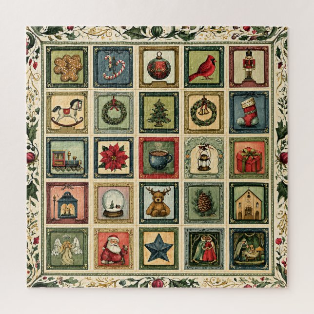 Puzzle Collage des fêtes de Noël (Vertical)