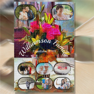 Puzzle Collage des fleurs de famille de Love PM0001
