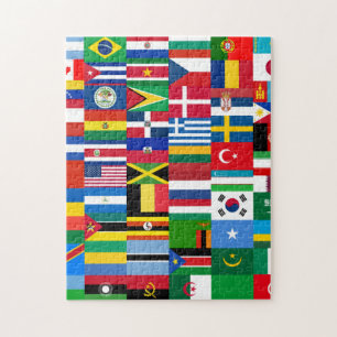 Puzzle Collage international du drapeau