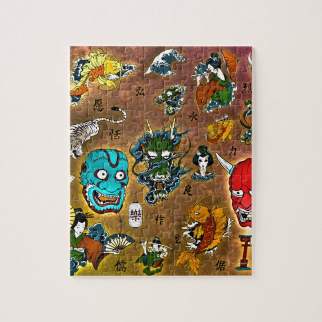 Puzzle Collage japonais (Vertical)