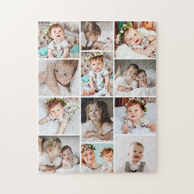 Puzzle Collage Multi Photo Personnalisé 252 Pièces (Vertical)
