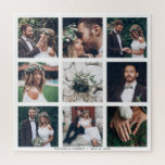 Puzzle Collage personnalisé 9 Mariage Carré photo<br><div class="desc">Créez votre propre puzzle avec vos propres photos de mariage,  anniversaire,  fiançailles,  anniversaire et événement spécial.</div>