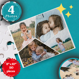 Puzzle Collage personnalisé de 4 photos 20.32x25