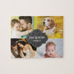 Puzzle Collage personnalisé photos nom de famille multi i<br><div class="desc">Créez un cadeau unique et personnalisé avec notre Collage Personnalisé Photos Nom de famille Multi Pictures Jigsaw Puzzle. Ce puzzle personnalisable vous permet de présenter des photos de famille chères, ce qui en fait un cadeau amusant et significatif pour toute occasion. Customisez ce puzzle en changeant toutes les photos et...</div>