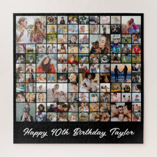 Puzzle Collage photo 100 Grille d'images Carré personnali