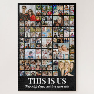 Puzzle Collage Photo 100 Photos 20x30 Couple Marié