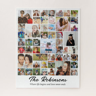 Puzzle Collage Photo 50 Photos 8x10 16x20 Famille Enfants