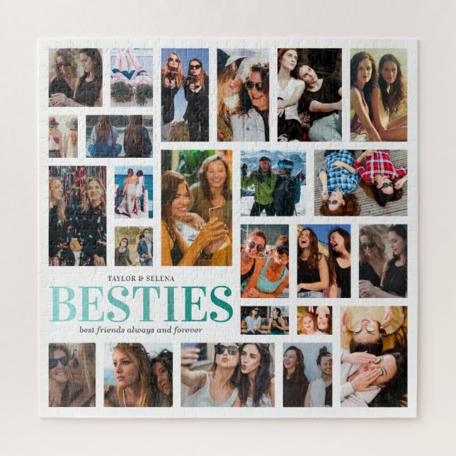 Puzzle Collage photo Best Friends 24 (Vertical)