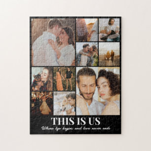 Puzzle Collage photo d'anniversaire de couple 10 photos 1