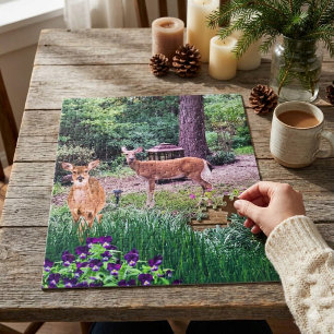 Puzzle Collage photo de cerf de la faune sauvage