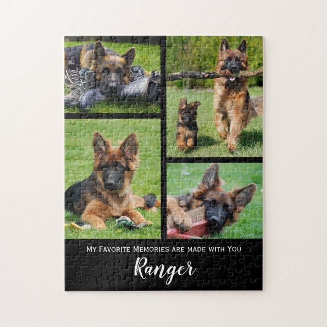 Puzzle Collage photo de Chien Cute - Photo personnalisée  (Vertical)