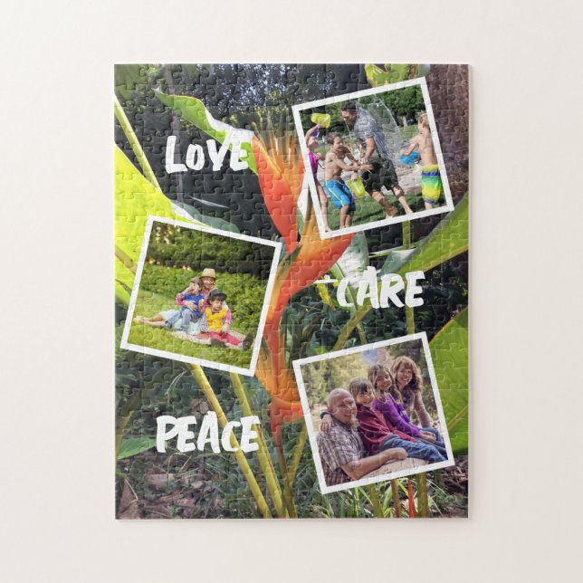 Puzzle Collage photo de la famille botanique (Vertical)
