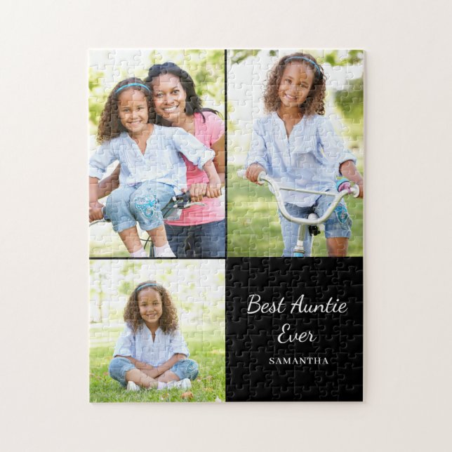 Puzzle Collage photo de la meilleure tante 3 (Vertical)