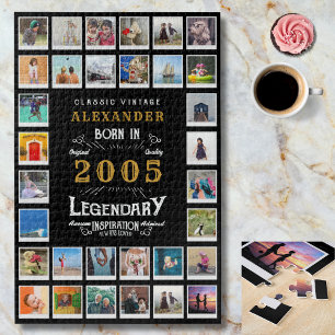 Puzzle Collage photo de souvenirs légendaires pour les 21