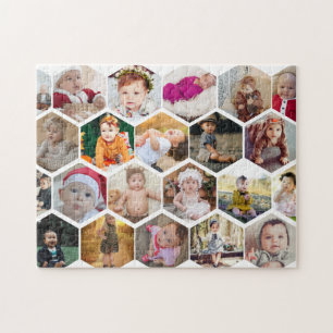 Puzzle Collage photo Hexagon