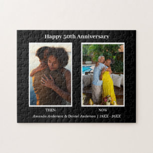 Puzzle Collage photo noir et blanc 2 Anniversaire