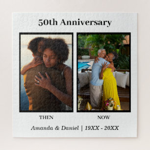 Puzzle Collage photo noir et blanc 2 Anniversaire