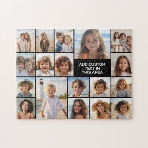 Puzzle Collage photo personnalisé 18 sur tout l'espace