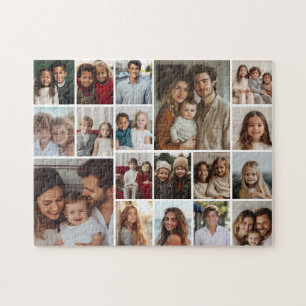 Puzzle Collage photo personnalisé 18 sur tout l'espace