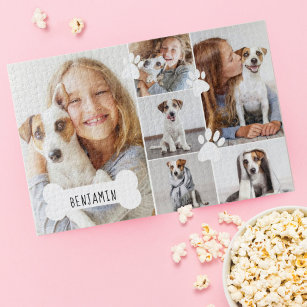 Puzzle Collage photo personnalisé de chien animal de comp