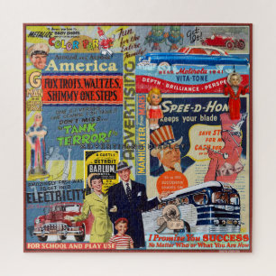 Puzzle COLLAGE vintage NOSTALGIA