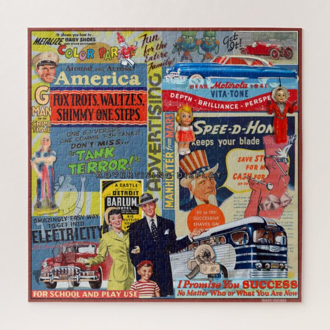 Puzzle COLLAGE vintage NOSTALGIA (Vertical)