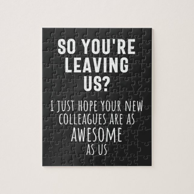 Puzzle colleague farewell, retirement, coworker, goodbye, (Vertical)