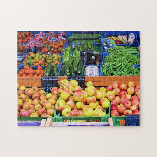 Puzzle Collecte du marché agricole - 11x14 - 252 pcs. (Horizontal)