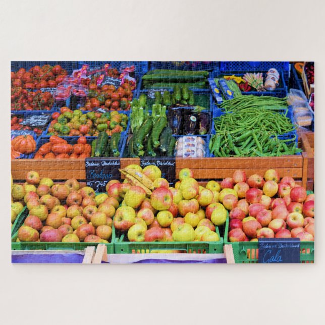 Puzzle Collecte du marché agricole - 20x30 - 1014 pcs. (Horizontal)