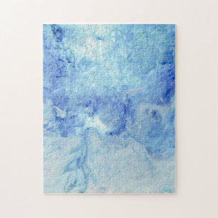 Puzzle Collection "Blizzard" - abstrait bleu et blanc