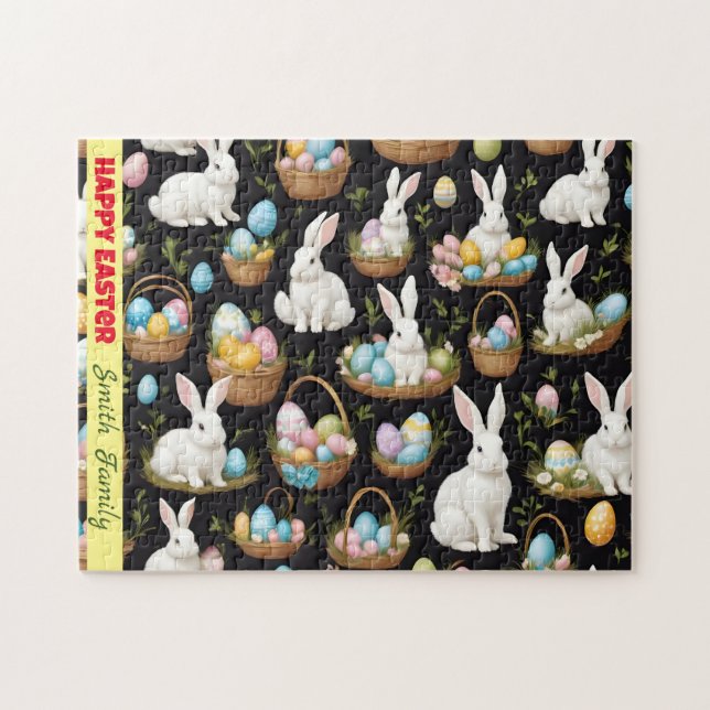 Puzzle Collection Bunny Pâques Boho (Horizontal)