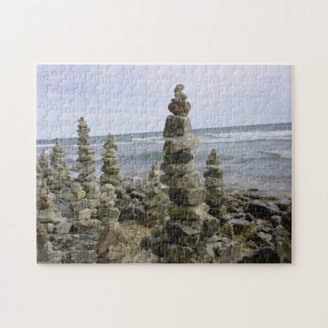 Puzzle Collection de Cairn de Mackinac Island Rock - 11x1 (Horizontal)