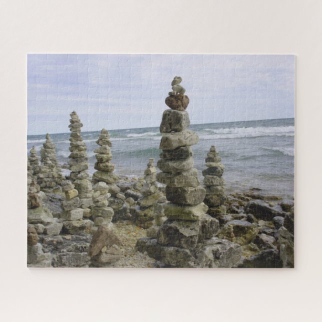 Puzzle Collection de Cairn de Mackinac Island Rock - 16x2 (Horizontal)