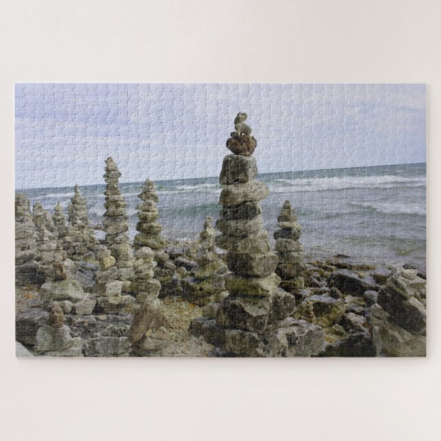 Puzzle Collection de Cairn de Mackinac Island Rock - 20x3 (Horizontal)