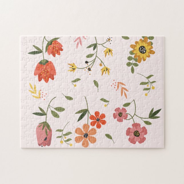 Puzzle collection de fleurs (Horizontal)