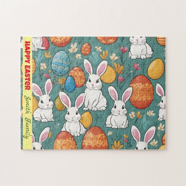 Puzzle Collection de Pâques Bunny tendance (Horizontal)