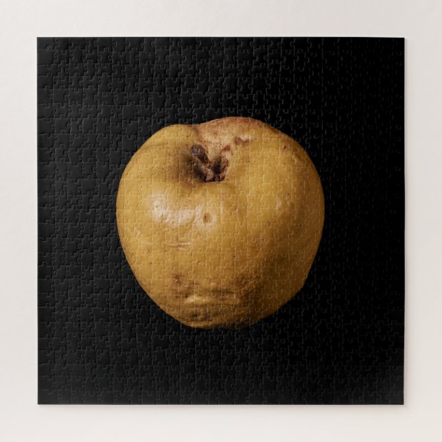Puzzle Collection Élégante de Pommes sur Fond Noir (Vertical)