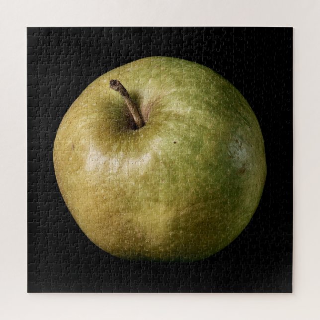 Puzzle Collection Élégante de Pommes sur Fond Noir (Vertical)