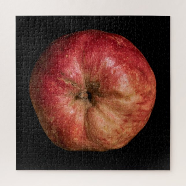 Puzzle Collection Élégante de Pommes sur Fond Noir (Vertical)