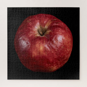 Puzzle Collection Élégante de Pommes sur Fond Noir
