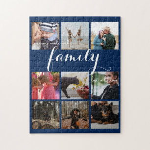 Puzzle Collection photo familiale moderne Typographie Kee