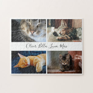 Puzzle Collection photo moderne Nom de script personnalis