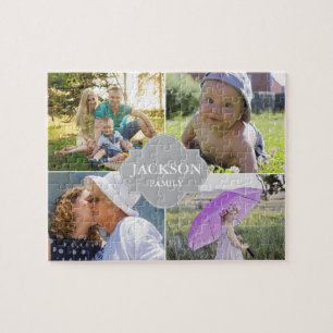 Puzzle Coller des photos avec nom de famille multi images