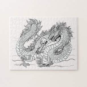 Puzzle Color Your Own Pearl Dragon