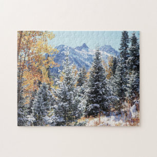 Puzzle Colorado, montagnes de San Juan, Première neige